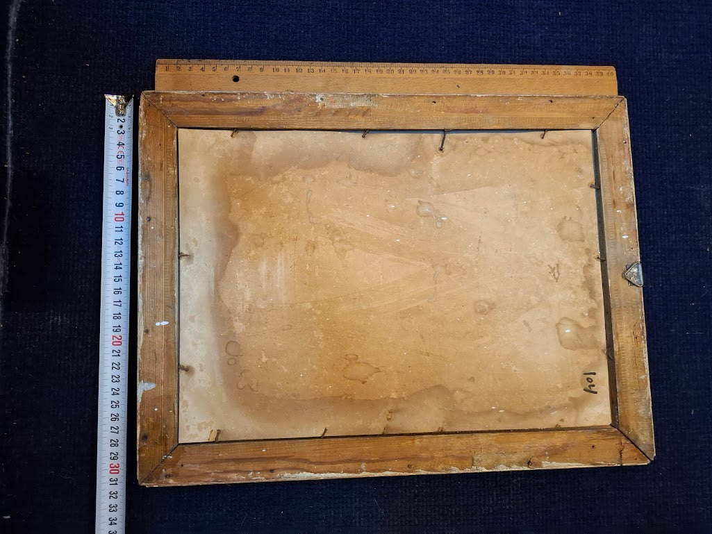 Wooden frame and antique mirror [ART10318]