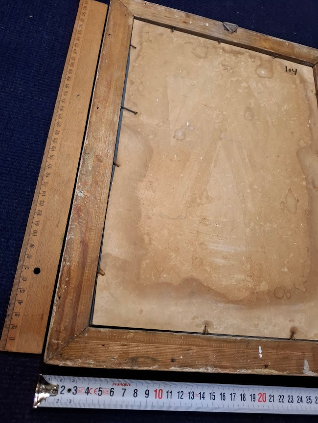 Wooden frame and antique mirror [ART10318]