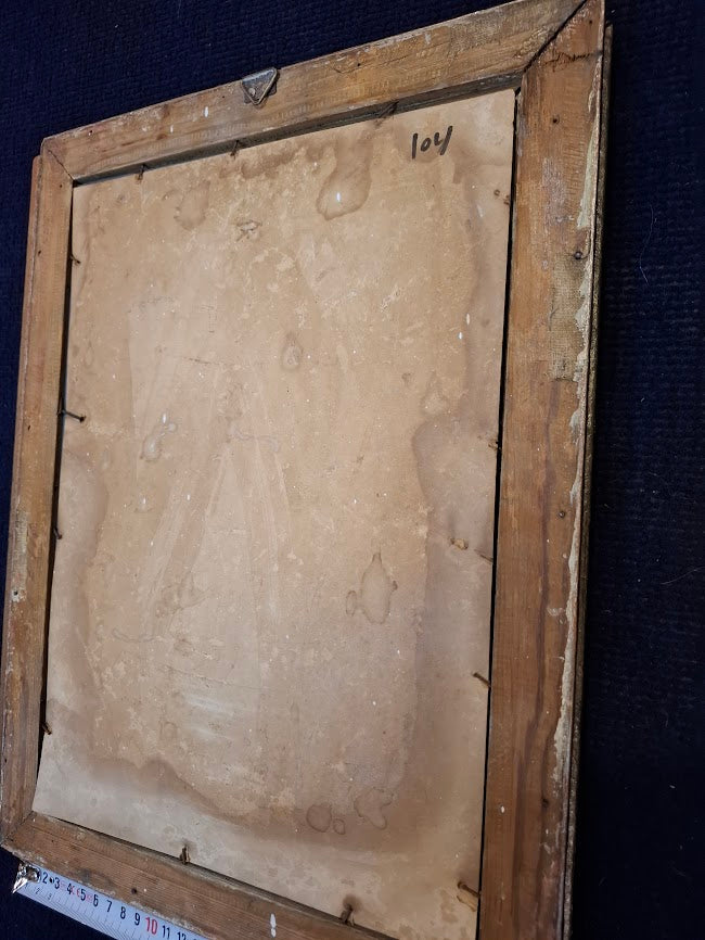 Wooden frame and antique mirror [ART10318]