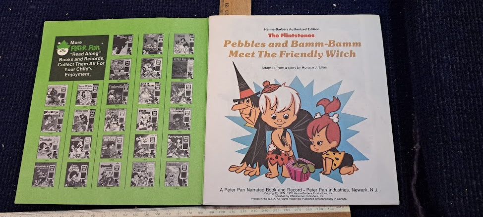 Flintstones Pebbles Bamm BammVanilla Record and booklet [ENT10207]