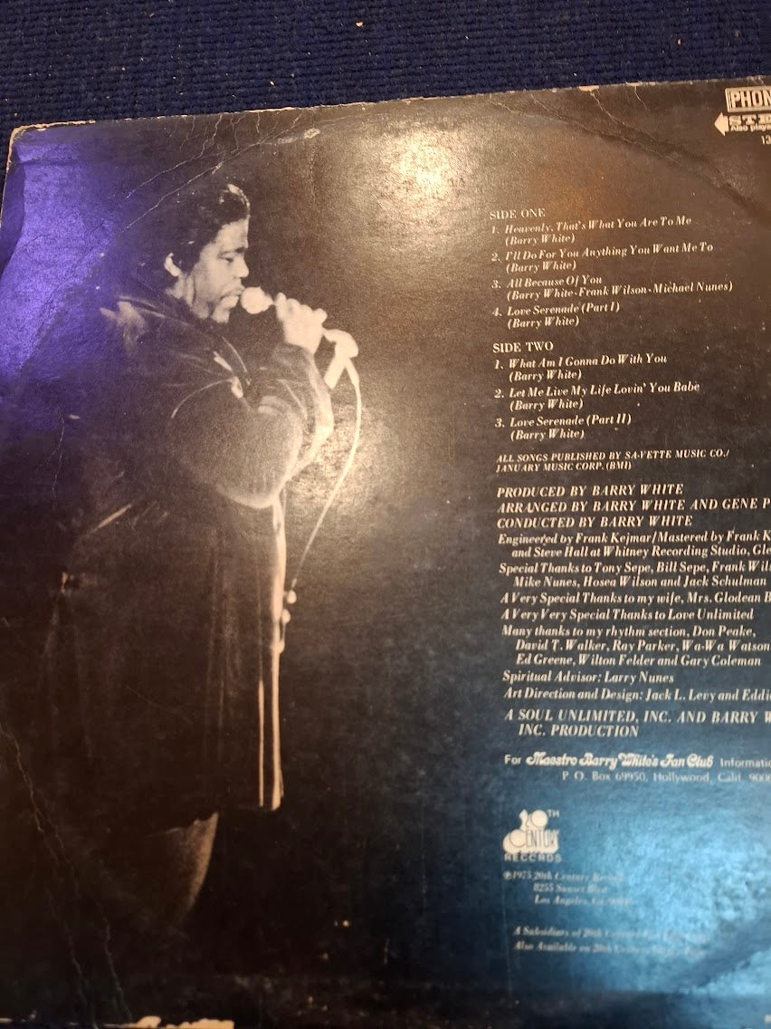 Barry Whith - Just another way to sys I love you record 1975 [ENT10328]