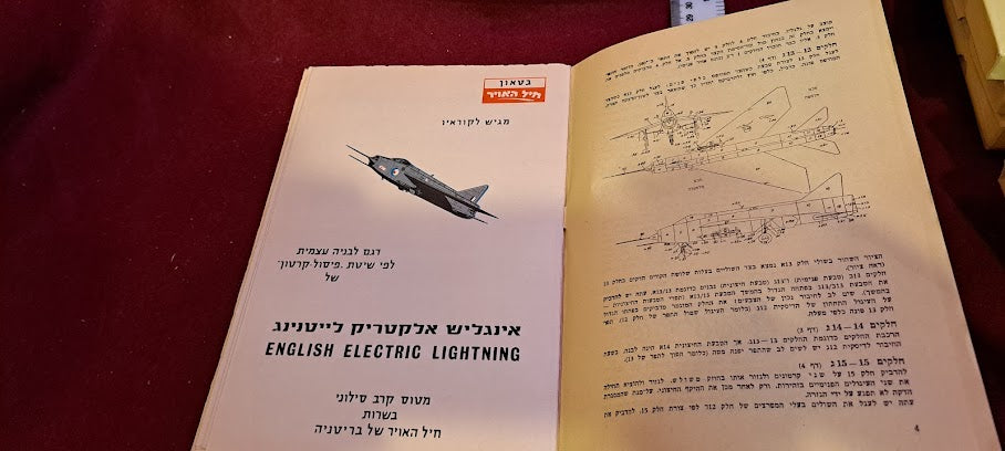 Old Cardboard Airplane Model for Assembly - English electric lightning [BOK10327]
