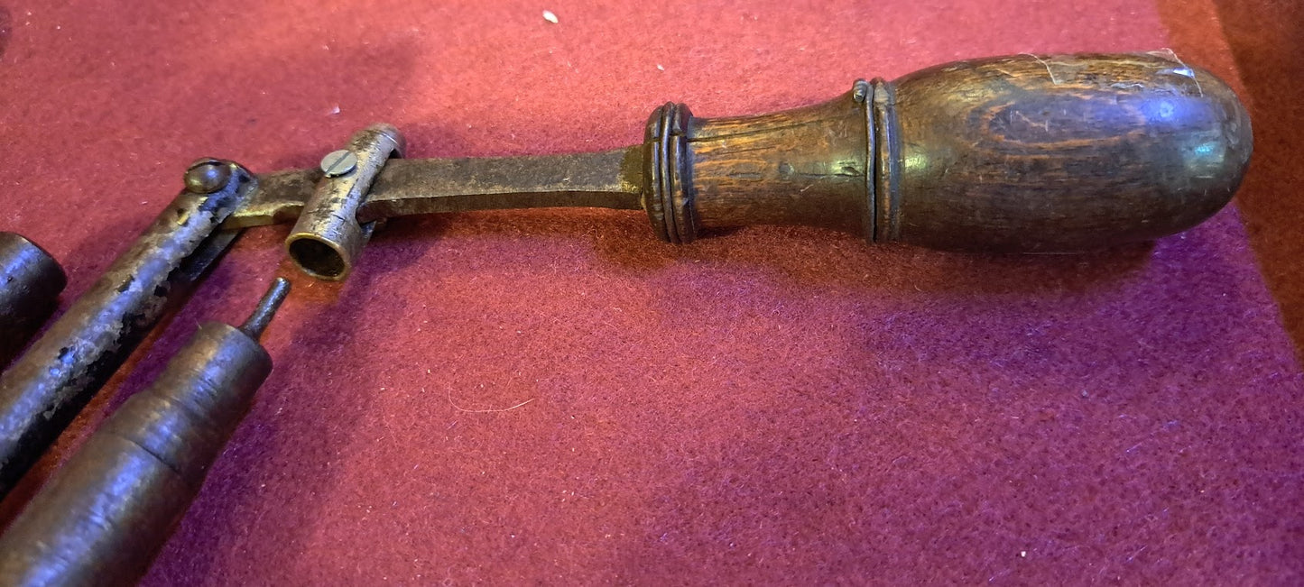 Antique Gunpowder filling old tool for weapon bullets - RARE! [ARM10136]