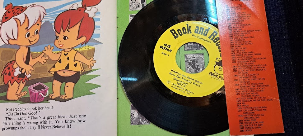 Flintstones Pebbles Bamm BammVanilla Record and booklet [ENT10207]