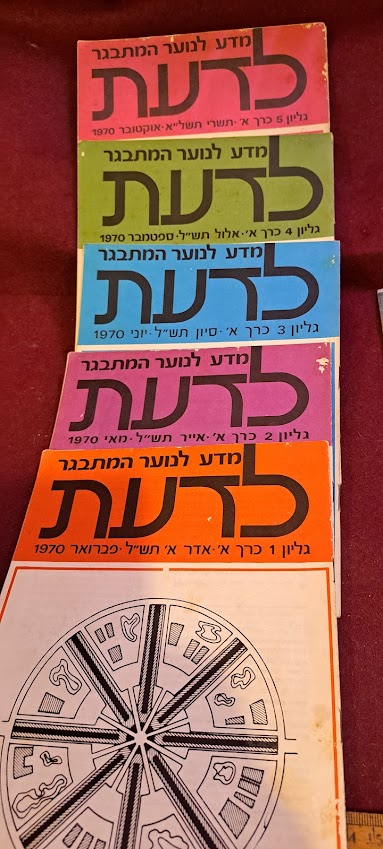 Science old 5 Hebrew Booklets for Youth To Know (LADAAT) part1 1970 [BOK10328]