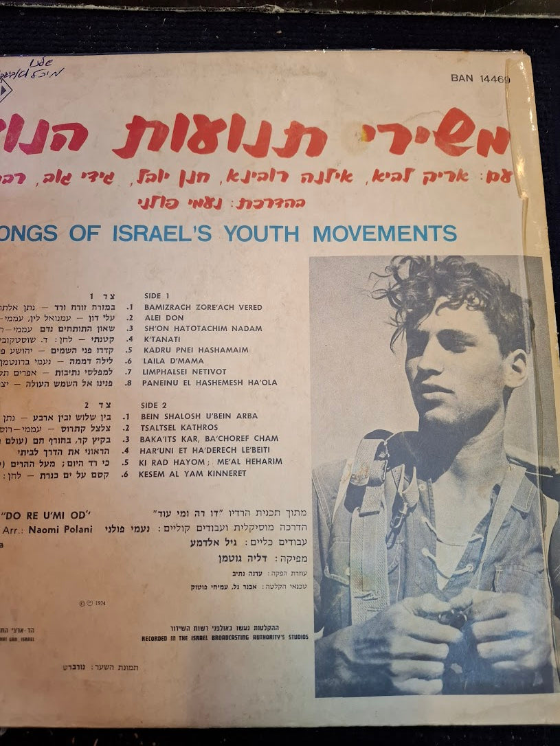 From the Songs of the Youth Movements, Hebrew record [ENT10357]
