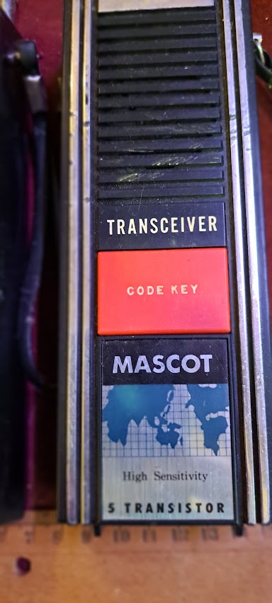 Vintage Walkie talkie, two-way radio x2 old MASCOT [INS10480]