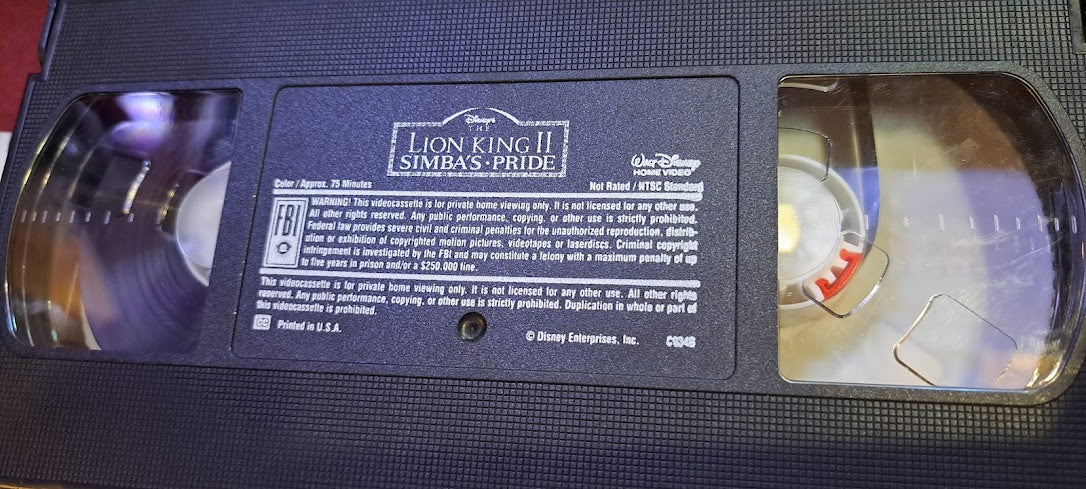 Lion king - Simba's pride video cassette VHS Disney 1998 [ENT10241]