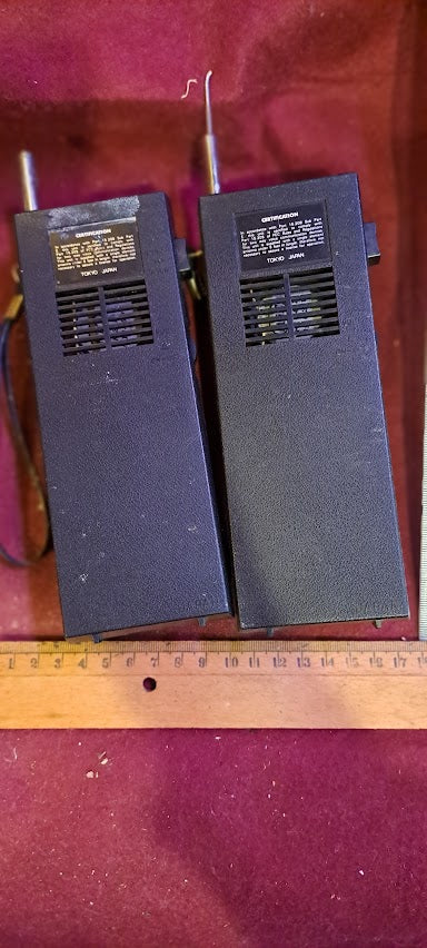 Vintage Walkie talkie, two-way radio x2 old MASCOT [INS10480]