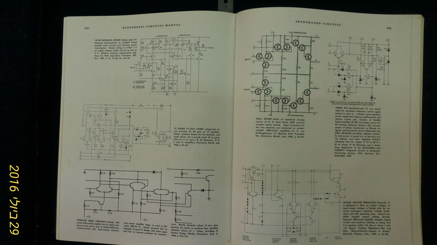 Old Electronic circuits manual 1971 [BOK10101] [BOK10143] *for Israel local market only*