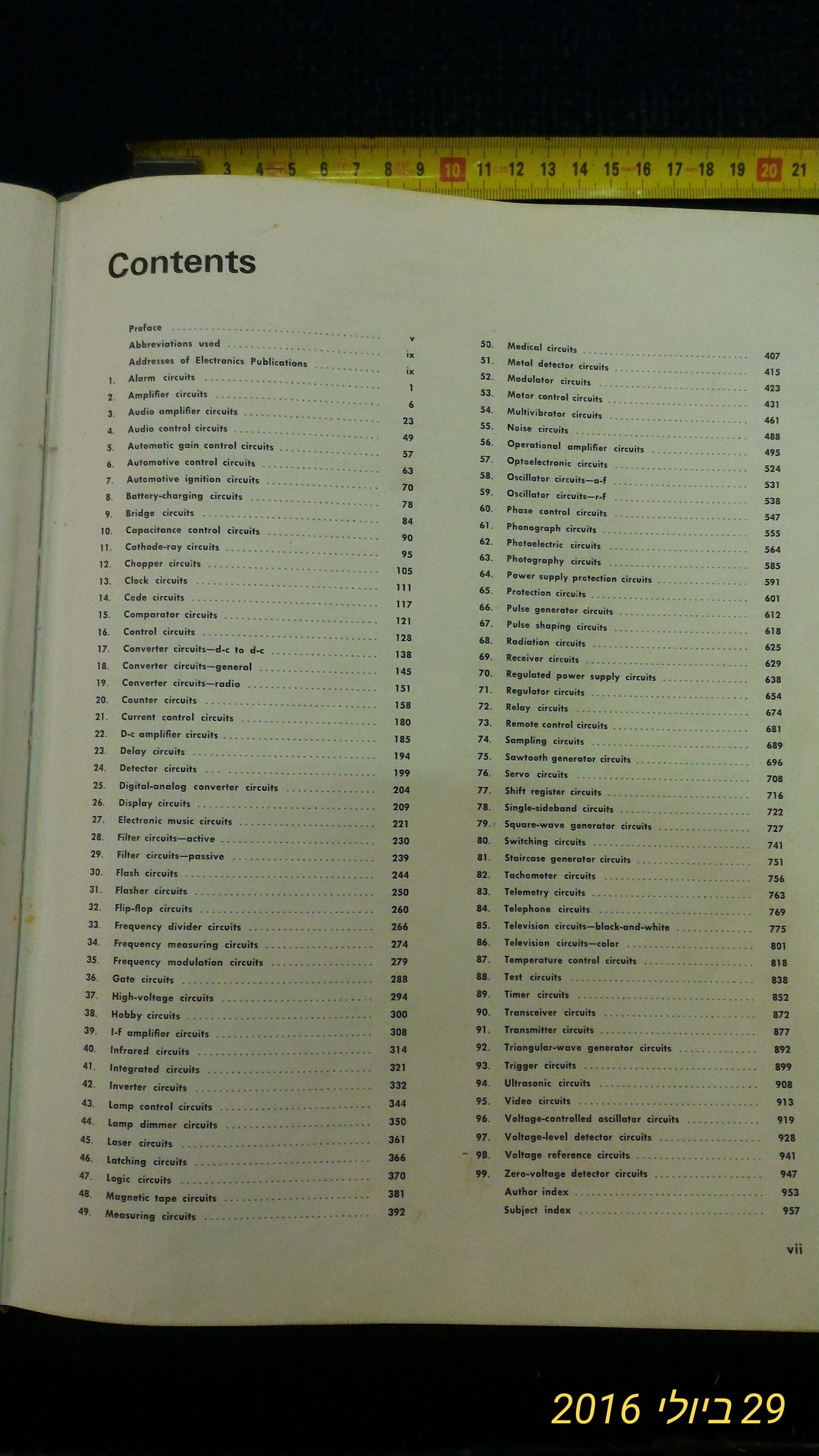 Old Electronic circuits manual 1971 [BOK10101] [BOK10143] *for Israel local market only*