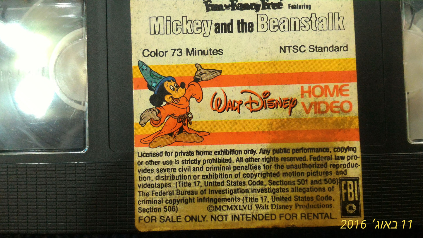 Disney Mickey video cassette [ENT10108]