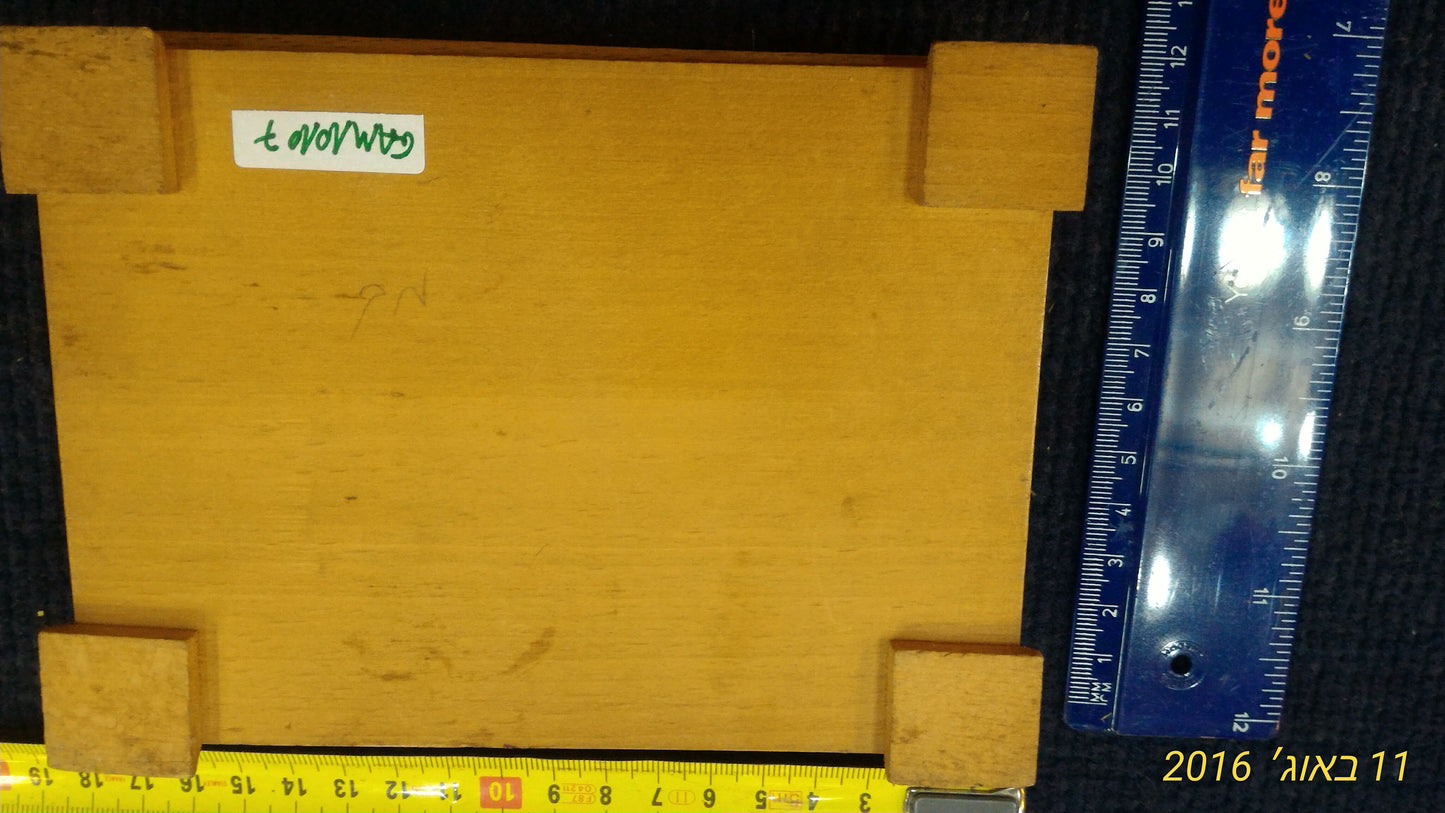 Old 2x playing Cards in wooden box [GAM10107]
