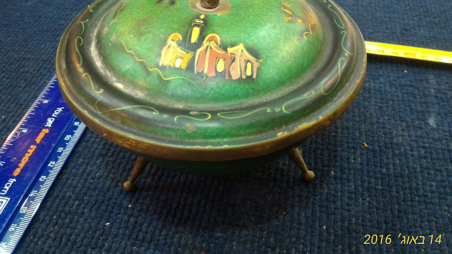 Bowl & cover Israeli copper [ISR10105]