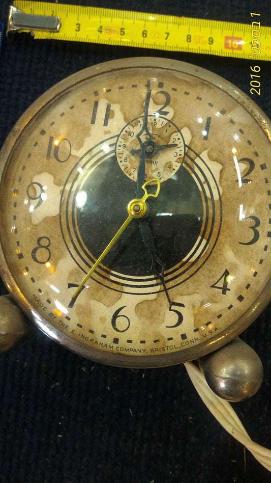 Vintage mechanical electric desk clock  - Rare [CLK10119]