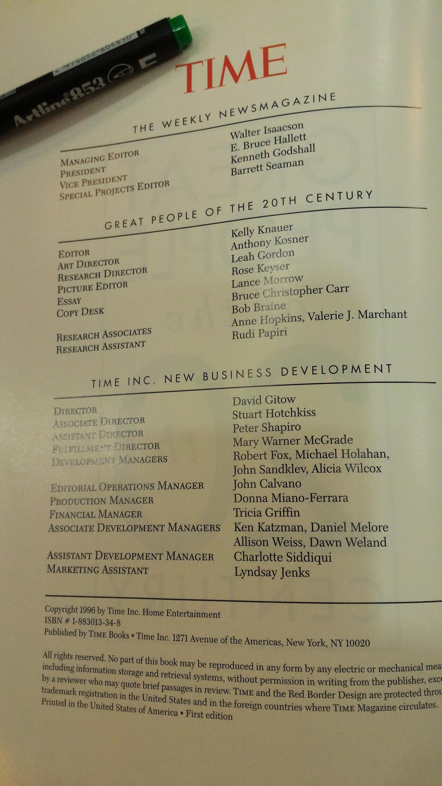 Great people of 20 century TIME [BOK10117]