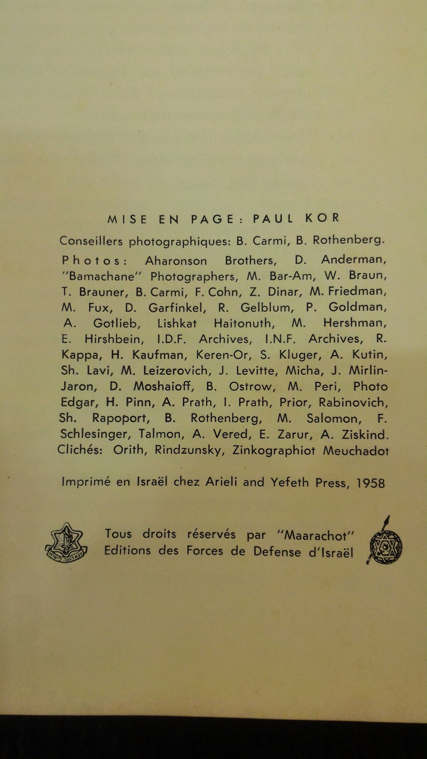 Israel IDF 10 years album 1958 [BOK10118]
