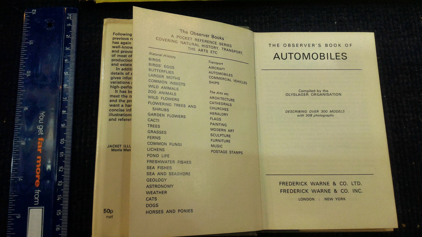 Automobiles - The Observerws book 1972 [BOK10120]