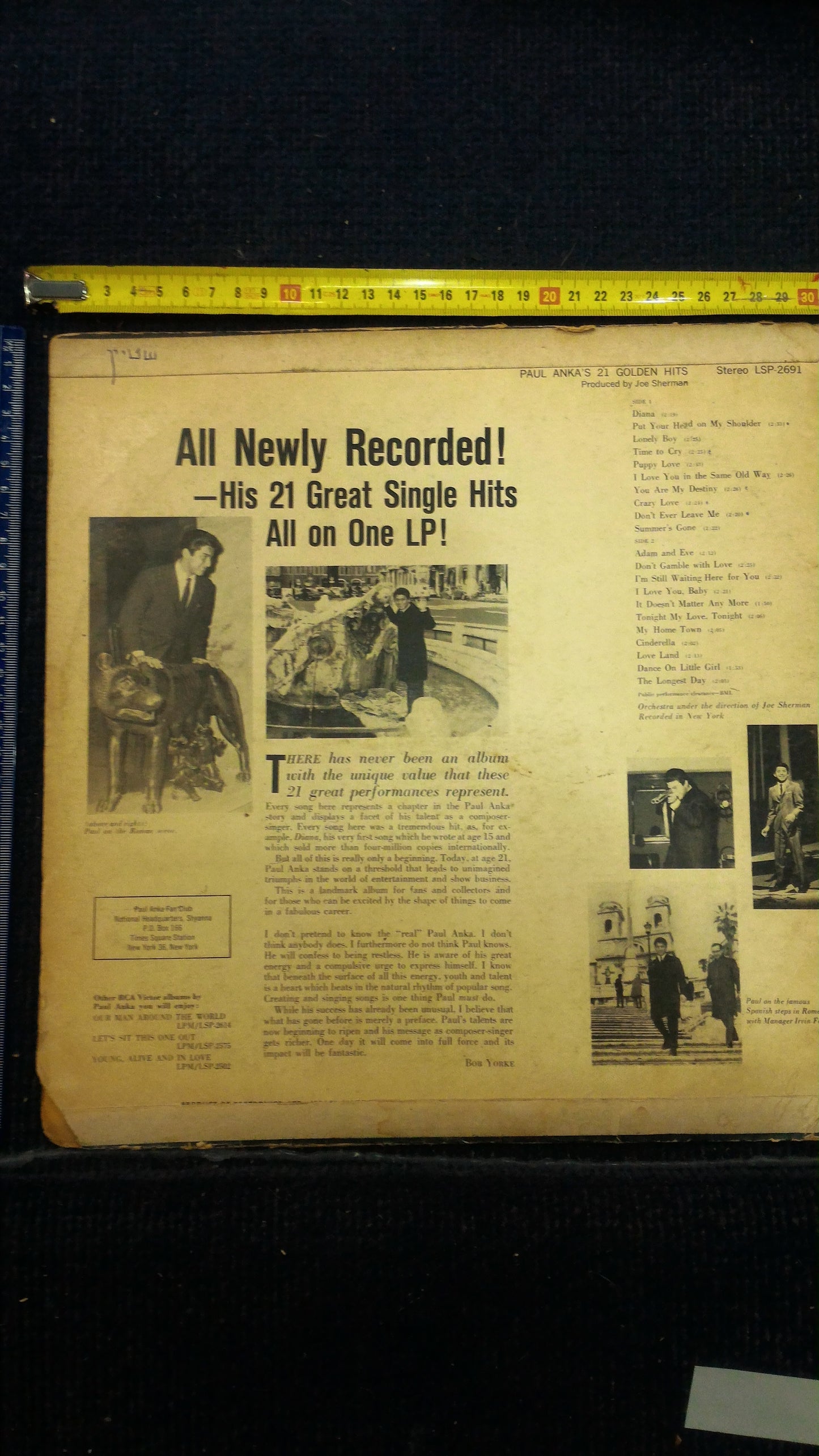 Paul Anka - 21 golden hits record [ENT10133]