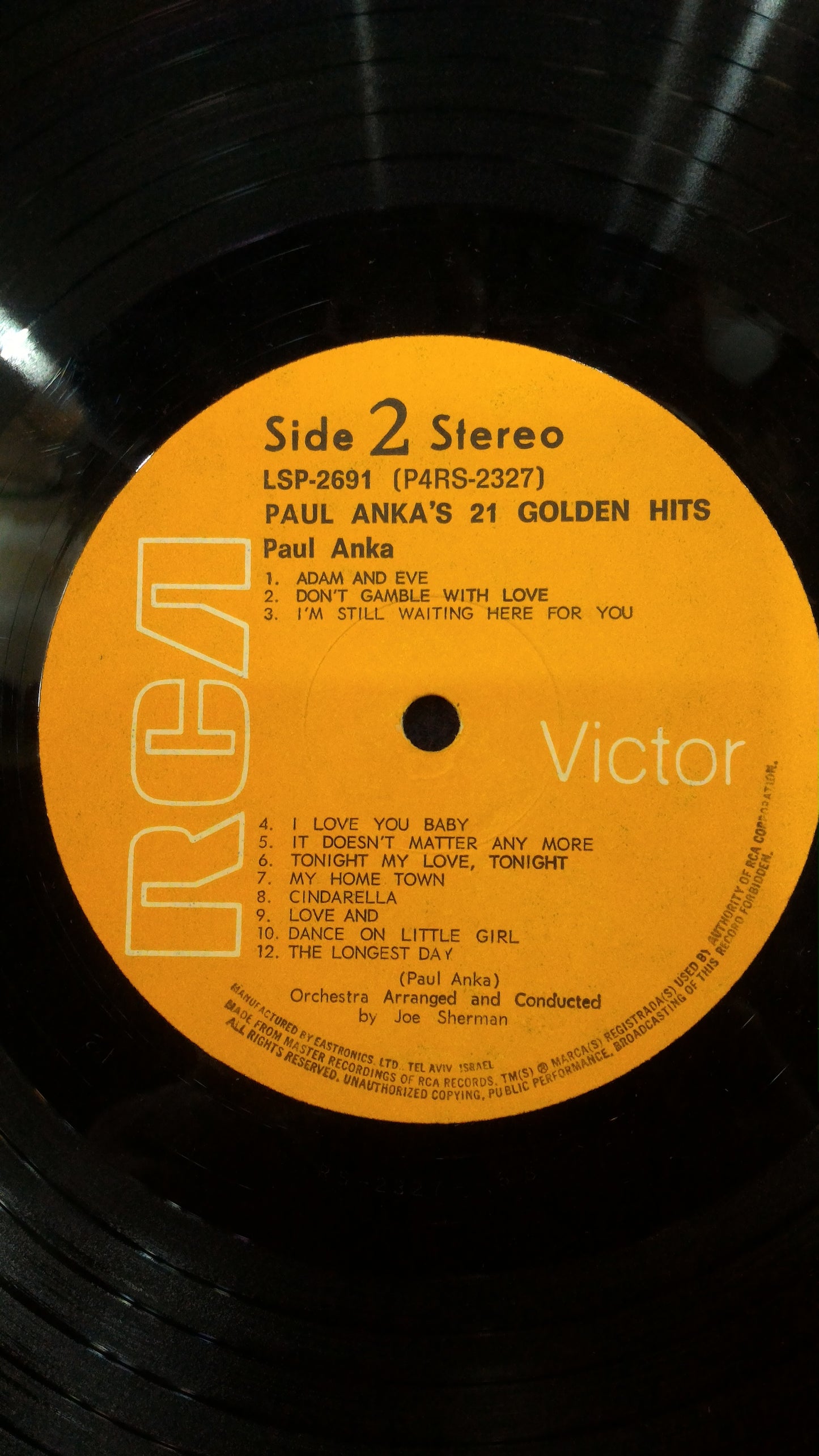 Paul Anka - 21 golden hits record [ENT10133]
