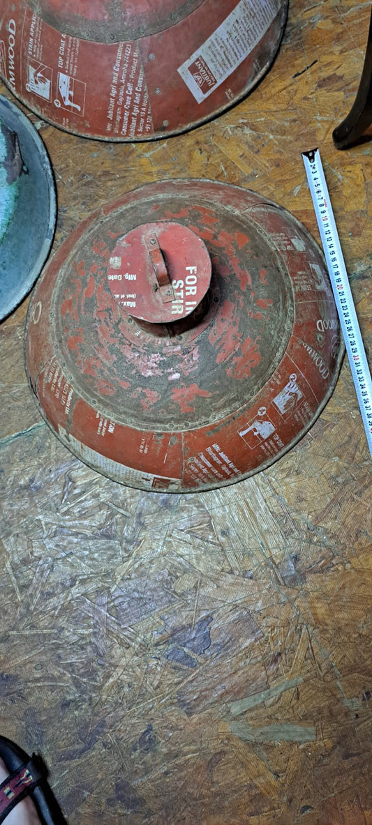 Vintage metal Industrial 3 lampshade [INS10233]*for Israel local market only*